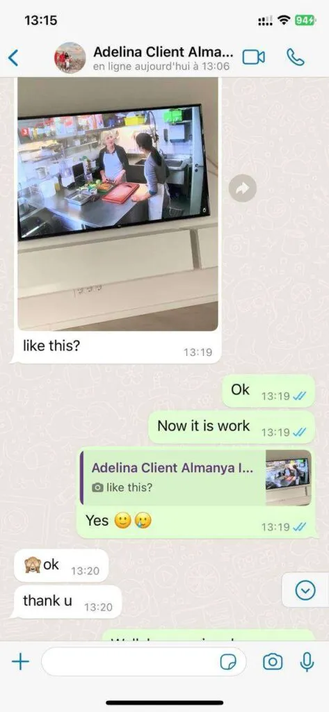 Verified Easyiptvstore Customer WhatsApp Feedback