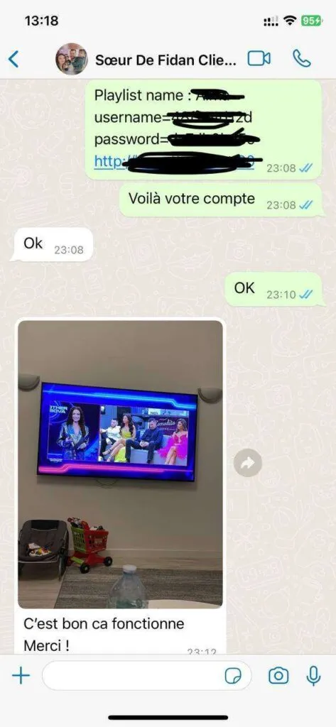 Verified Easyiptvstore Customer WhatsApp Feedback